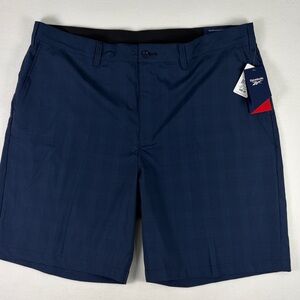 Reebok Men's Dark Navy Flat Front Golf Shorts 46in Speedwick Technology NWT